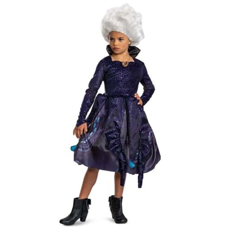 Girl's Little Mermaid Live Action Deluxe Ursula Costume Dress 3T/4T