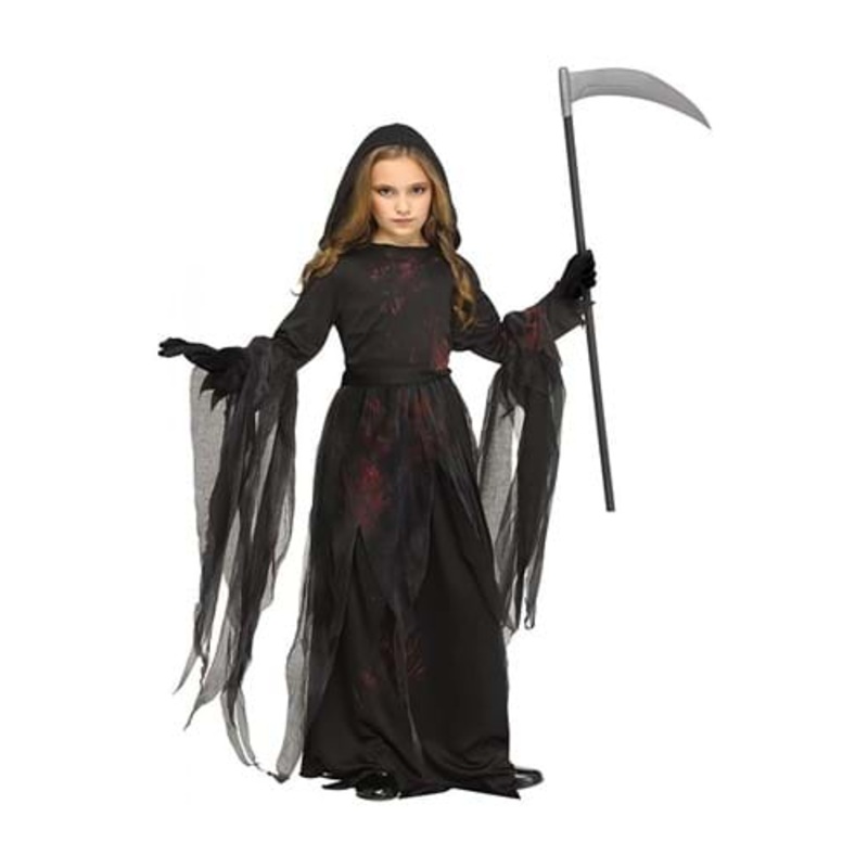 Girls Soulless Reaper Costume Medium