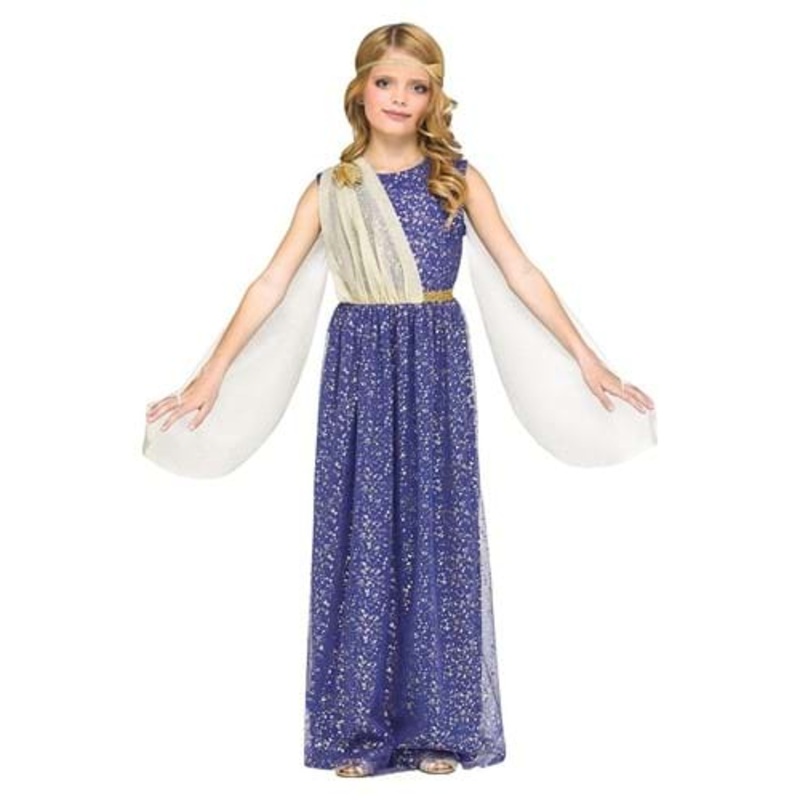 Glittering Goddess Costume for Girls Large