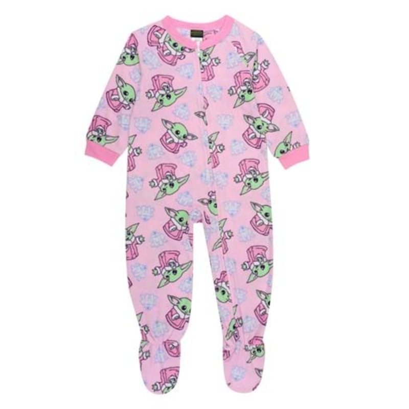 Grogu Toddler Pink Blanket Sleeper 2T