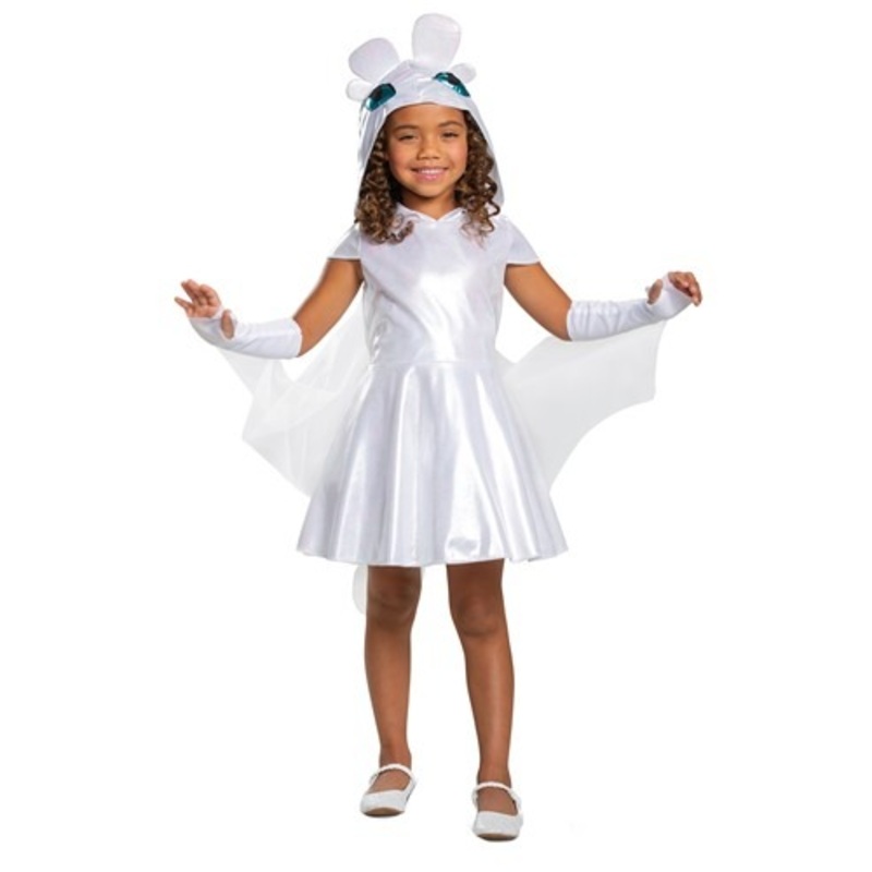 How to Train Your Dragon Classic Girls Light Fury Costume Size 7/8