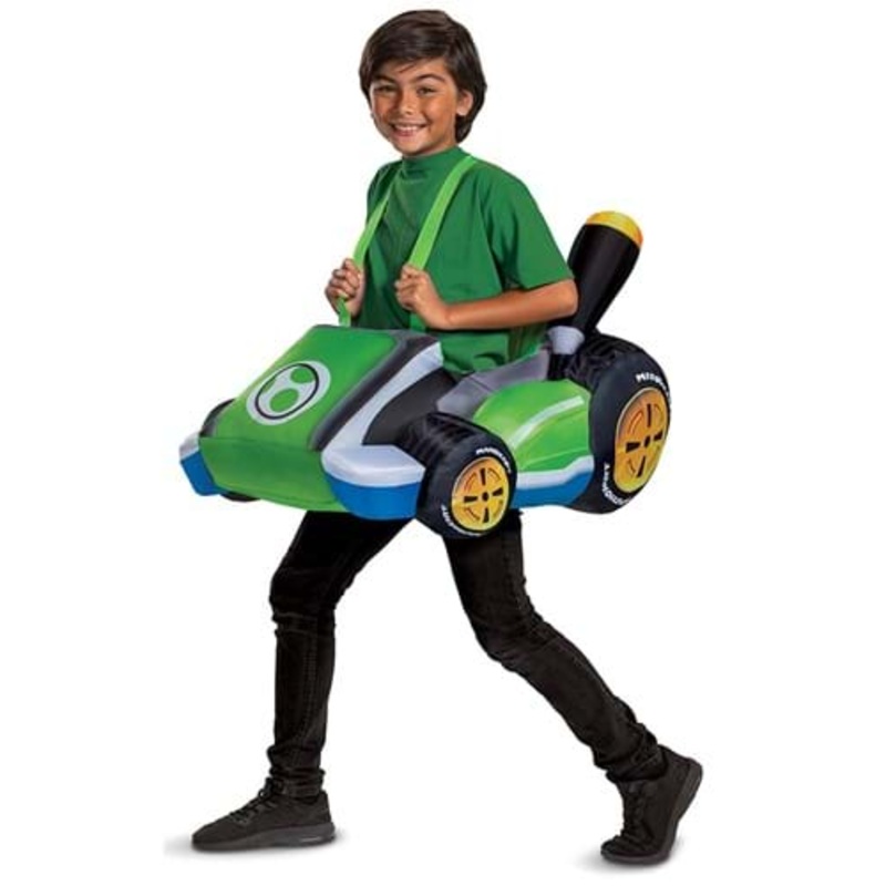 Inflatable Yoshi Kart Costume for Kids Standard
