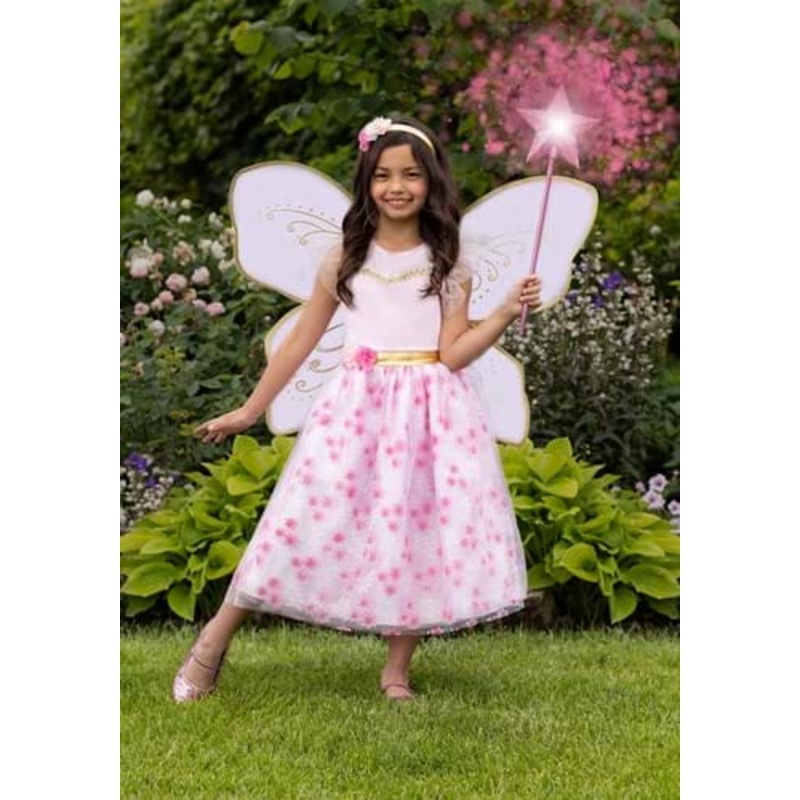 Premium Pink Fairy Costume for Kids Medium