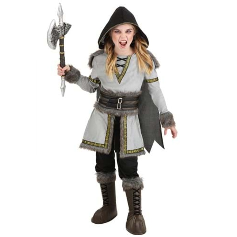 Premium Viking Costume for Girls Small