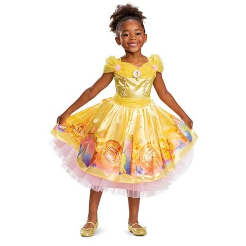 Beauty and the Beast Deluxe Girl's Belle Costume for Todders 2T