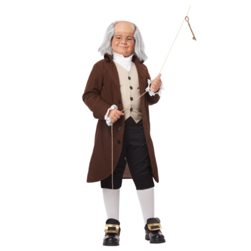 Boys Benjamin Franklin Costume Medium (8-10)