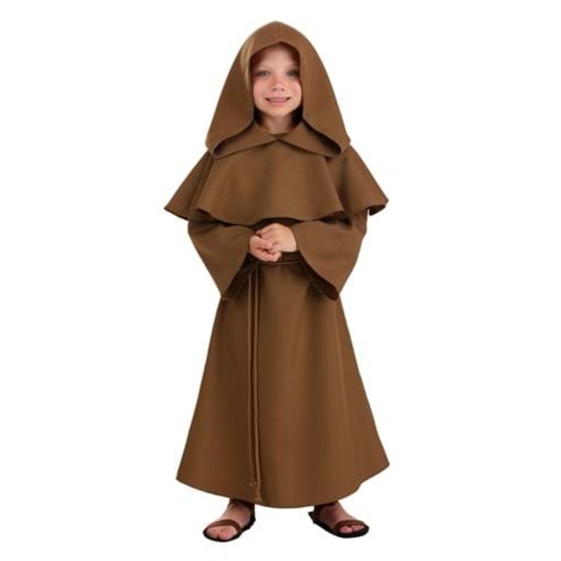 Brown Monk Robe Costume for Toddlers 2T