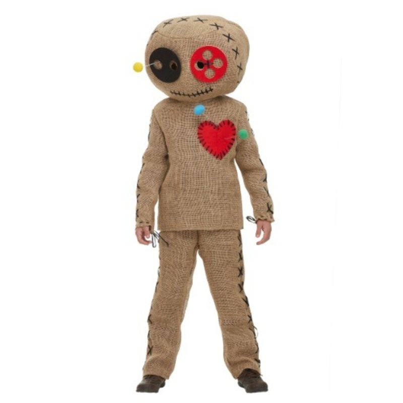 Burlap Voodoo Doll Costume for Kids Small (6)