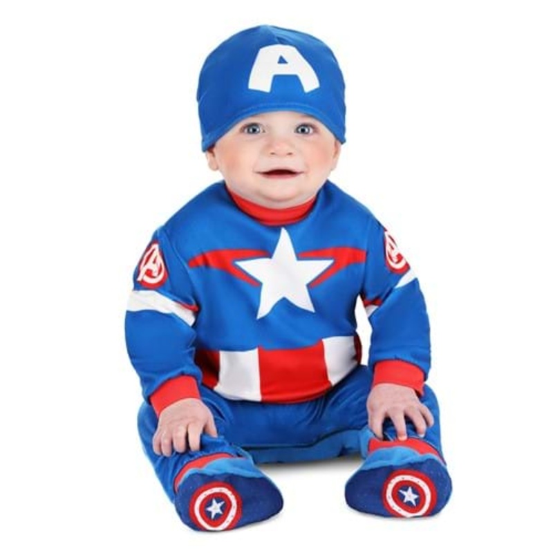 Captain America Steve Rogers Costume for Infants 0/6MO