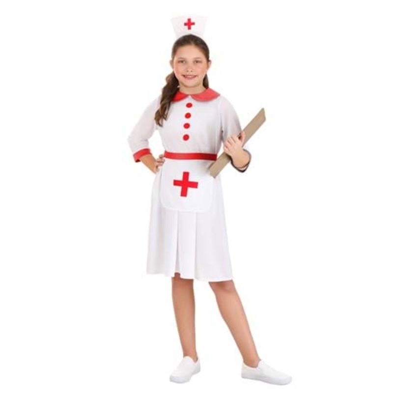 Classic Nurse Costume for Girls Small/Medium