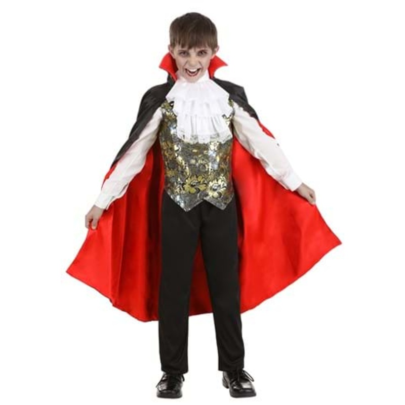 Classic Vampire Costume for Kids S/M