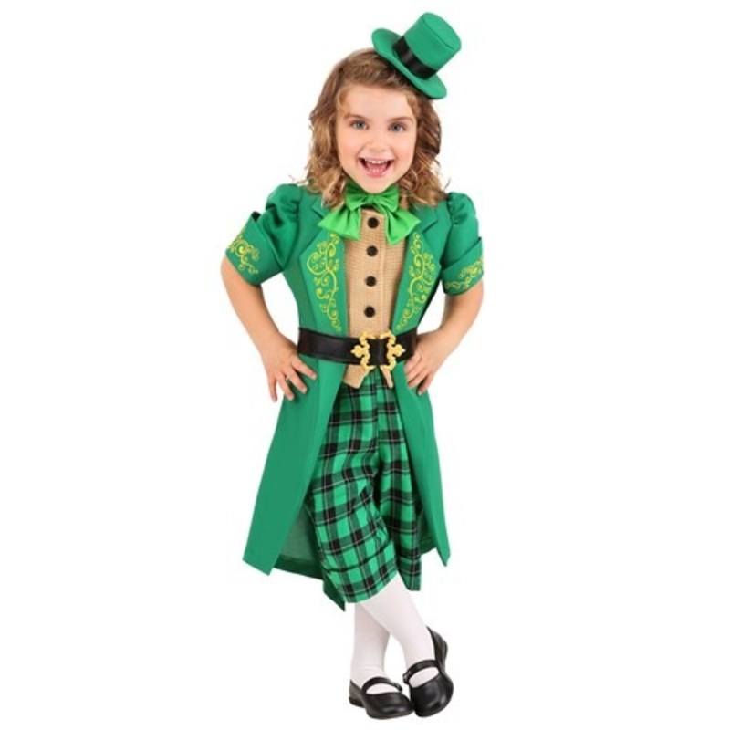 Girl's Charming Leprechaun Toddler Costume 2T