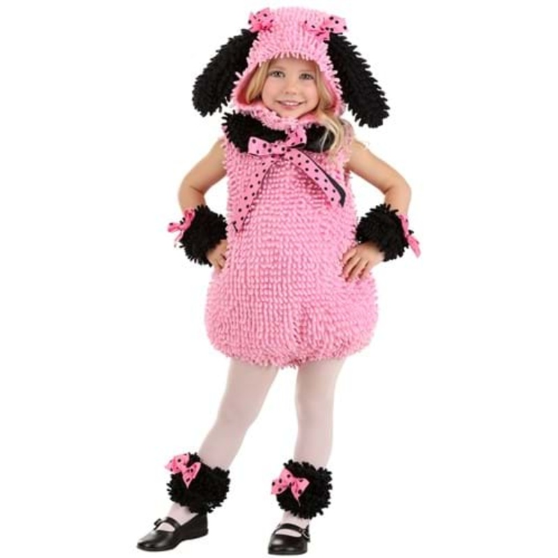 Girl's Pink Poodle Toddler Costume 2T