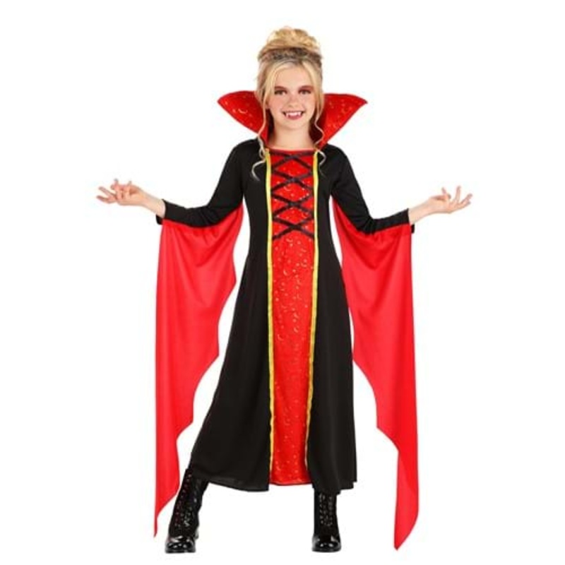 Girl's Queen Vampire Costume Dress Small/Medium