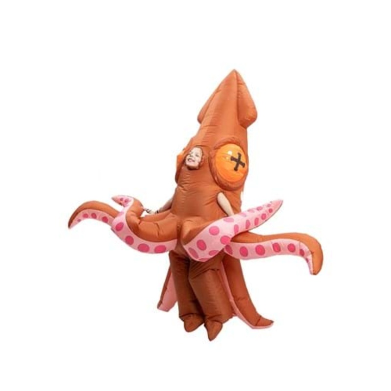 Inflatable Kid's Giant Squid Costume Medium