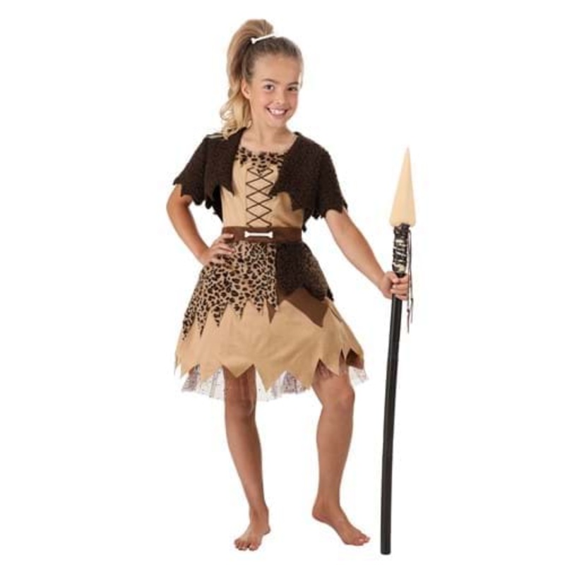 Kid's Cavegirl Costume Dress  Small