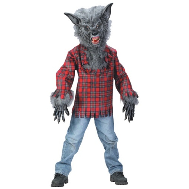 Kids Grey Werewolf Costume Small