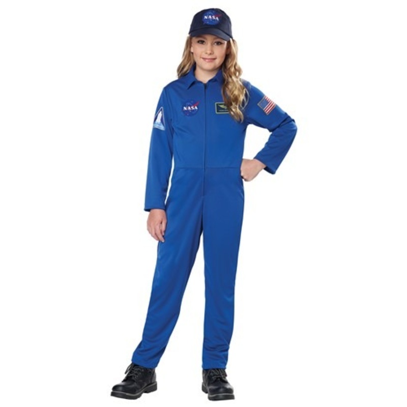 NASA Kids Blue Jumpsuit Costume Small