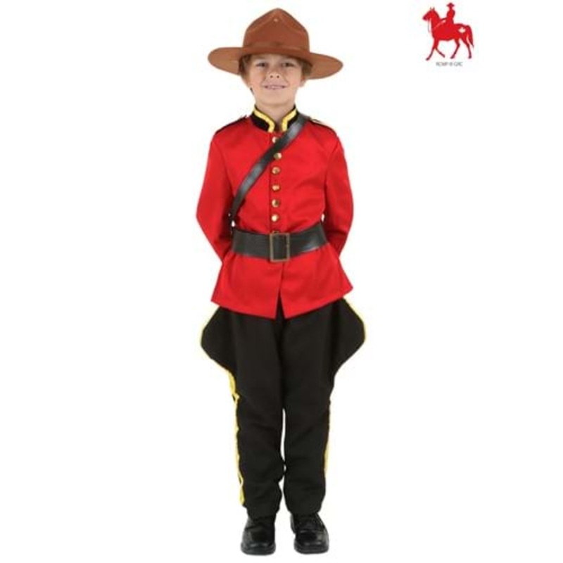 RCMP Canadian Mountie Costume for Boys Small
