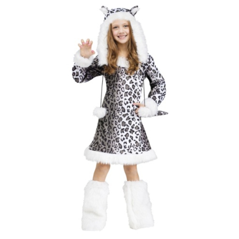 Snow Leopard Costume Dress Medium (8-10)