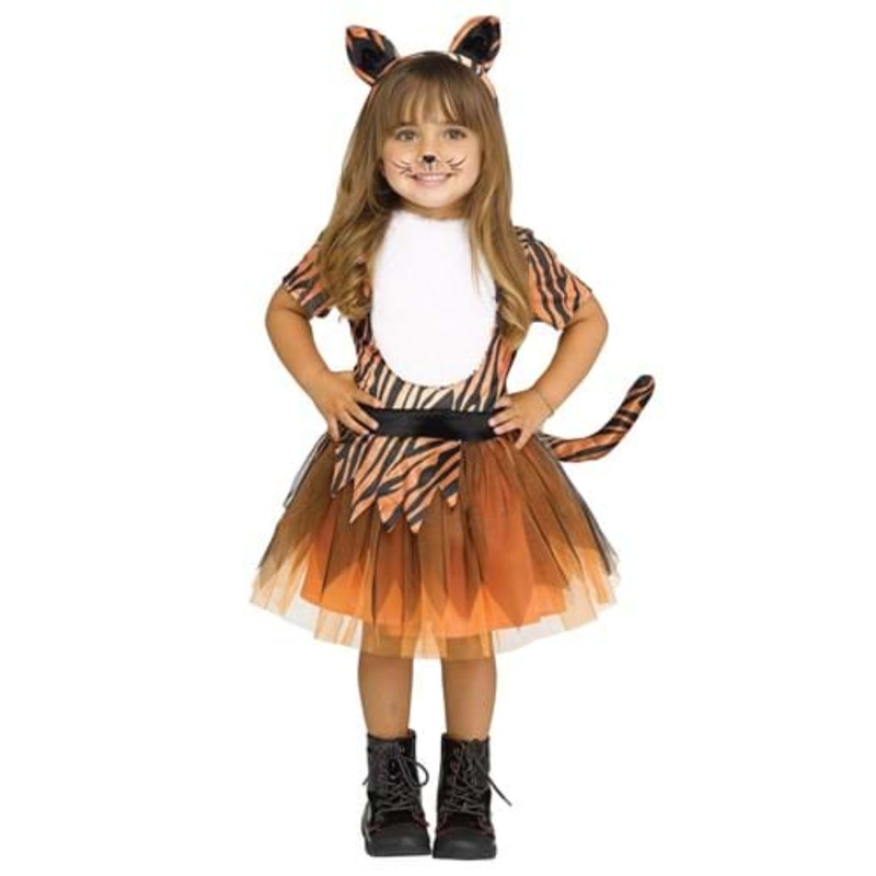Toddler Girl's Tutu Tiger Costume 2T