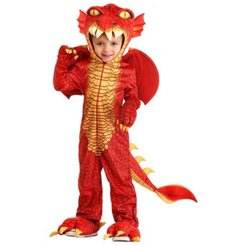 Toddler Red Dragon Deluxe Costume 2T