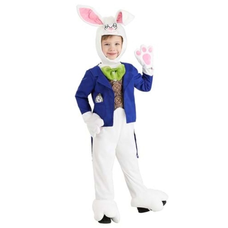 Whimsical White Rabbit Costume for Toddlers 2T