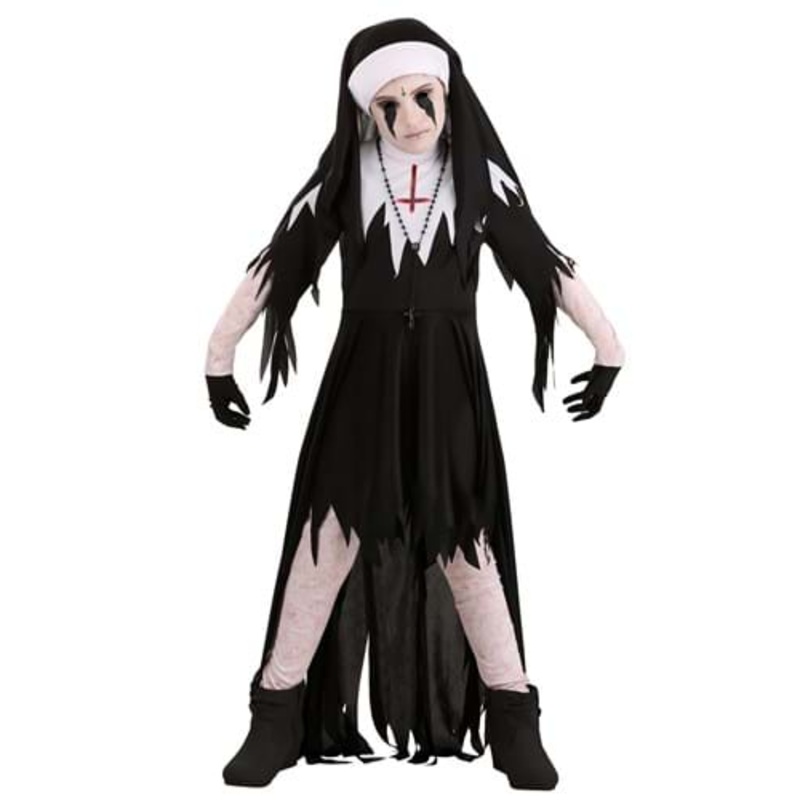 Dreadful Nun Girl's Costume Small