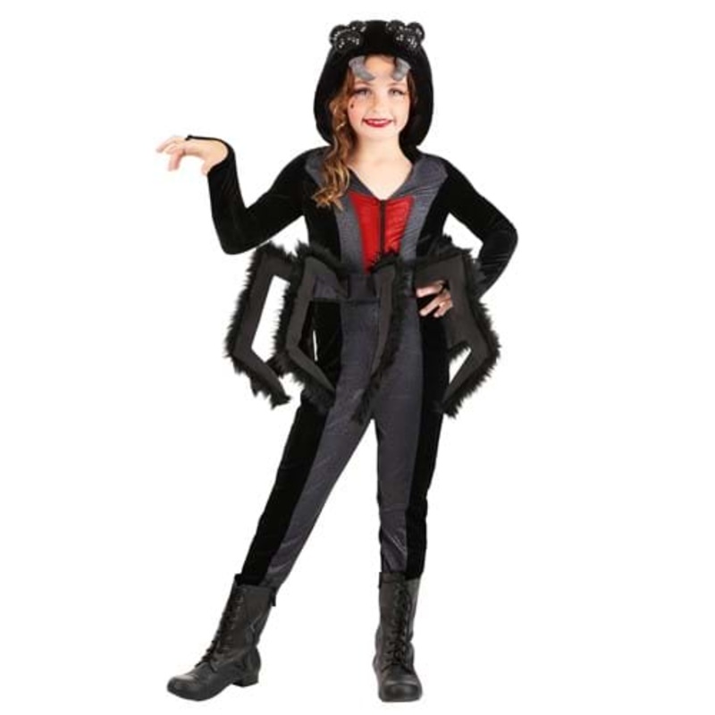 Epic Black Widow Spider Costume for Girls Small