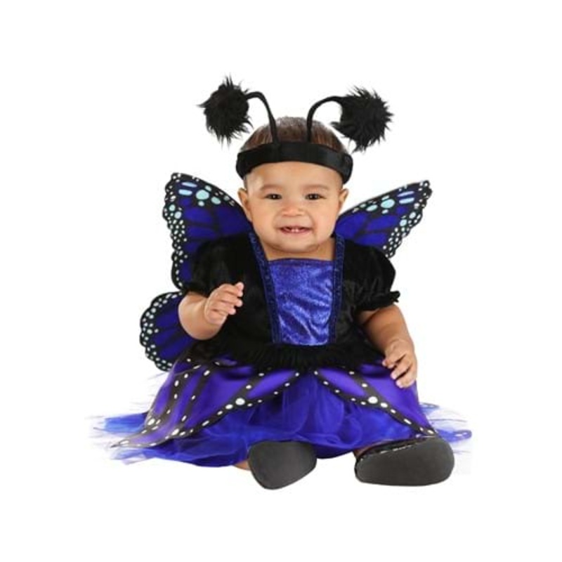 Girl's Blue Butterfly Costume for Infants 0/3 Months