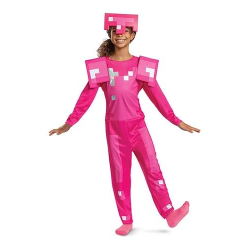 Girl's Minecraft Classic Pink Armor Costume Size 4/6