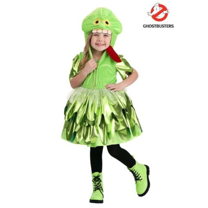 Girl's Toddler Ghostbusters Slimer Costume 2T