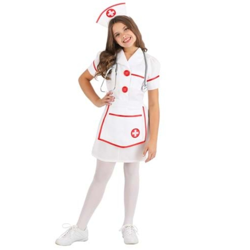 Head Nurse Costume for Girls Small