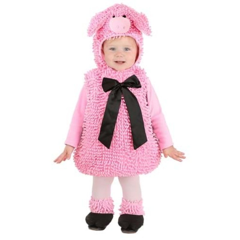 Infant Deluxe Squiggly Pink Piggy Costume 0/3 Months