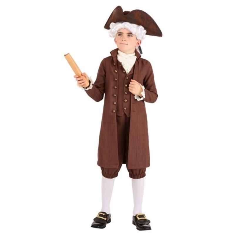 Kid's John Adams Costume Small