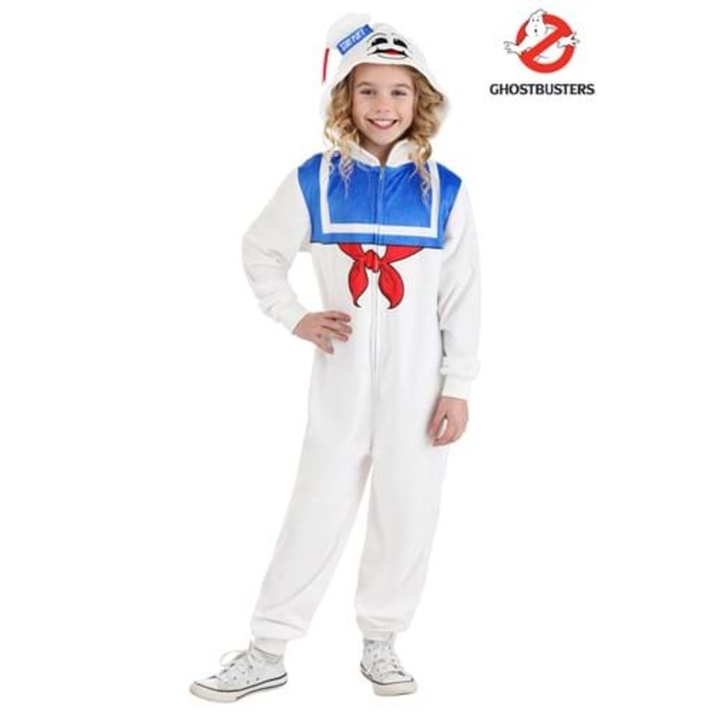 Kid's Stay Puft Marshmallow Man Costume Onesie Small/Medium