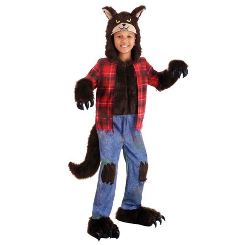 Kids Brown Werewolf Costume X-Small