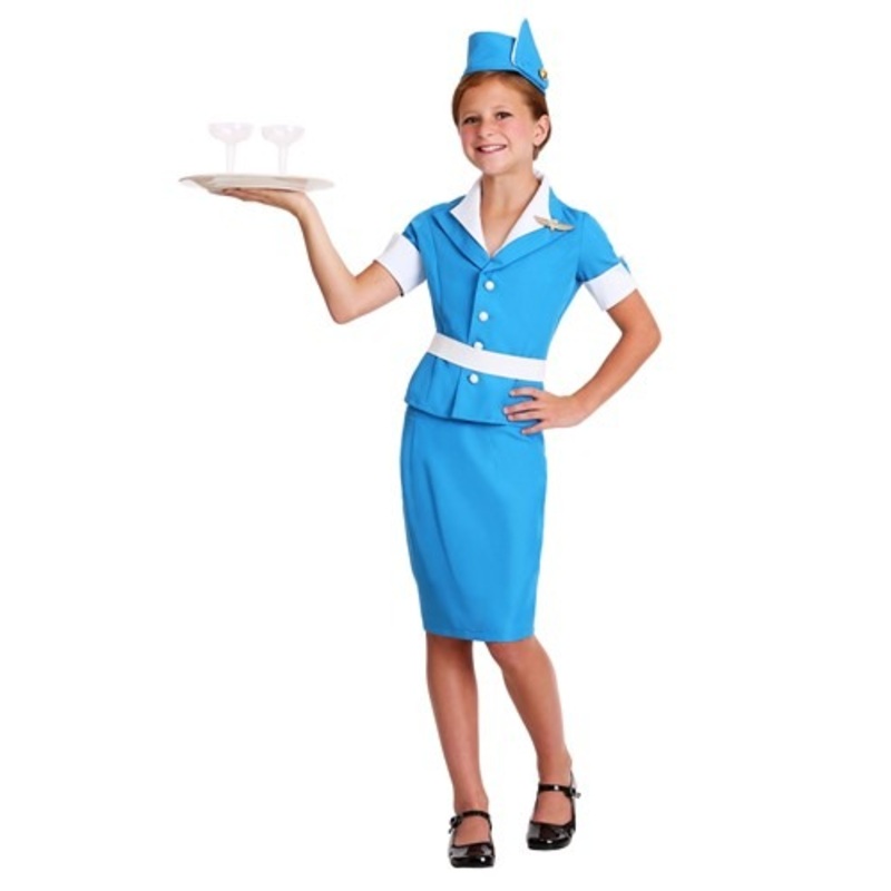 Kids Flight Attendant Costume Small