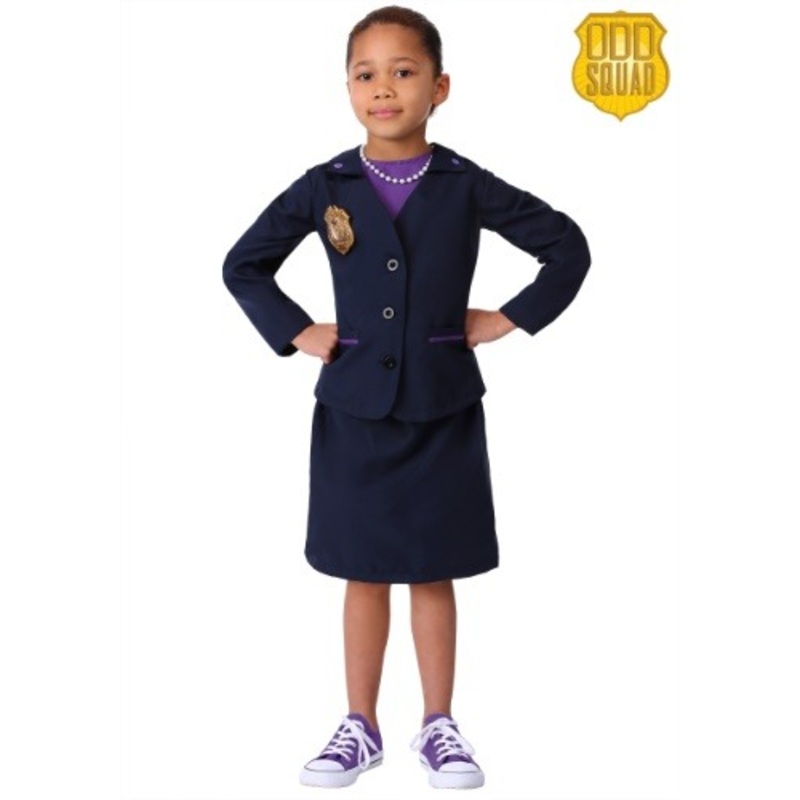 Odd Squad Ms. O Navy Suit Costume for Girls X-Small