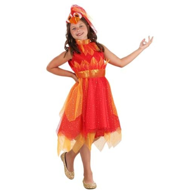Phoenix Costume Dress for Girls Small