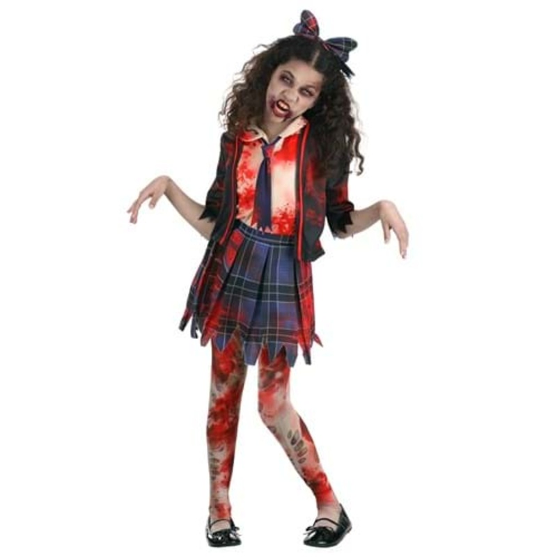 School Girl Zombie Costume Small