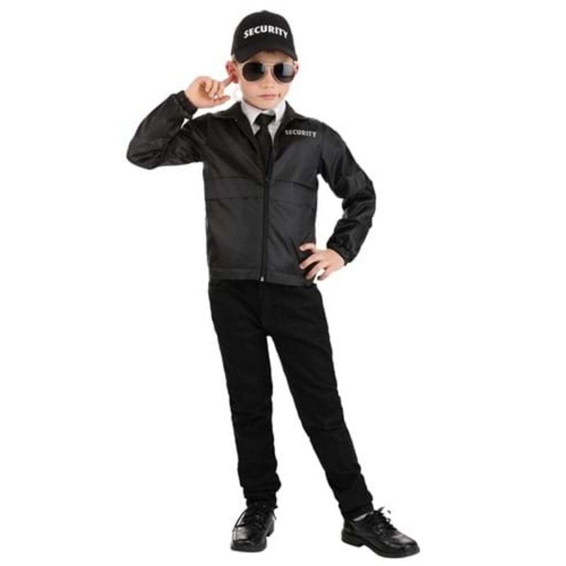Security Guard Costume for Kids Medium