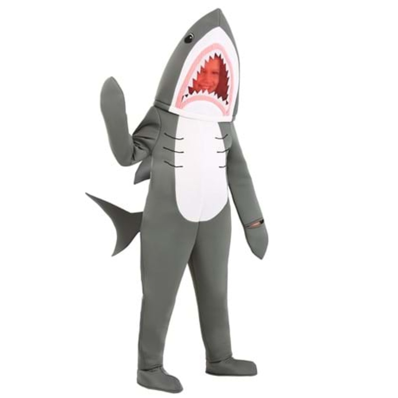 Shark Mascot Costume for Kids Small