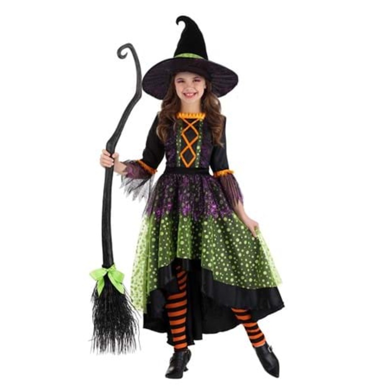 Verdant Spring Witch Costume for Girls Small