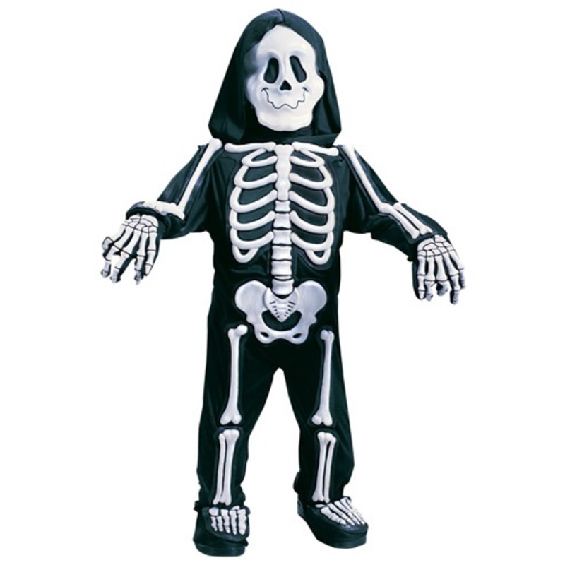 White Skeleton Costume for Kids Small (3T