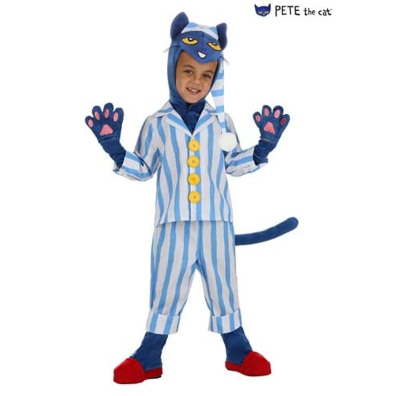 Boy's Bedtime Blues Pete the Cat Toddler Costume  2T