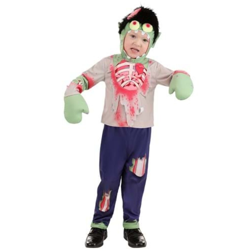 Boy's Goofy Zombie Costume for Toddlers 2T