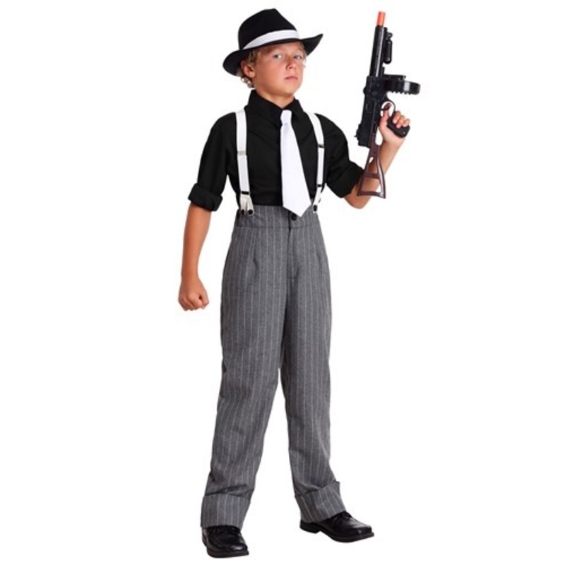 Boy's Mafia Underboss Costume Small