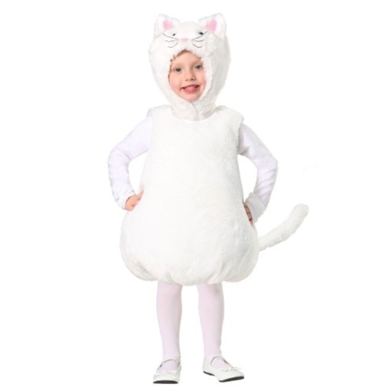 Bubble Body Toddler White Kitty Costume 12/18MO