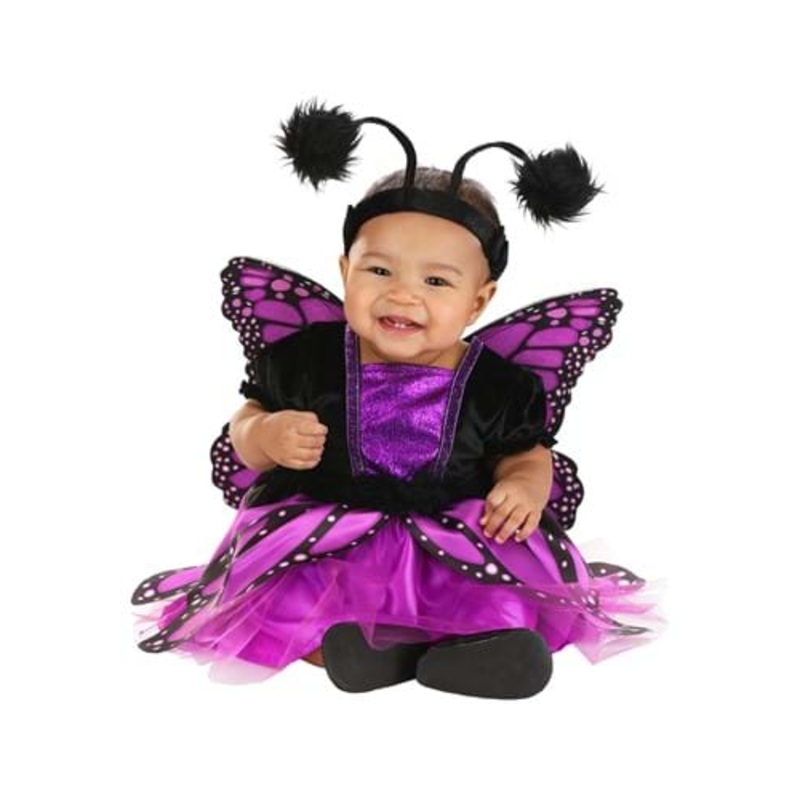 Girl's Purple Butterfly Costume for Infants 0/3 Months